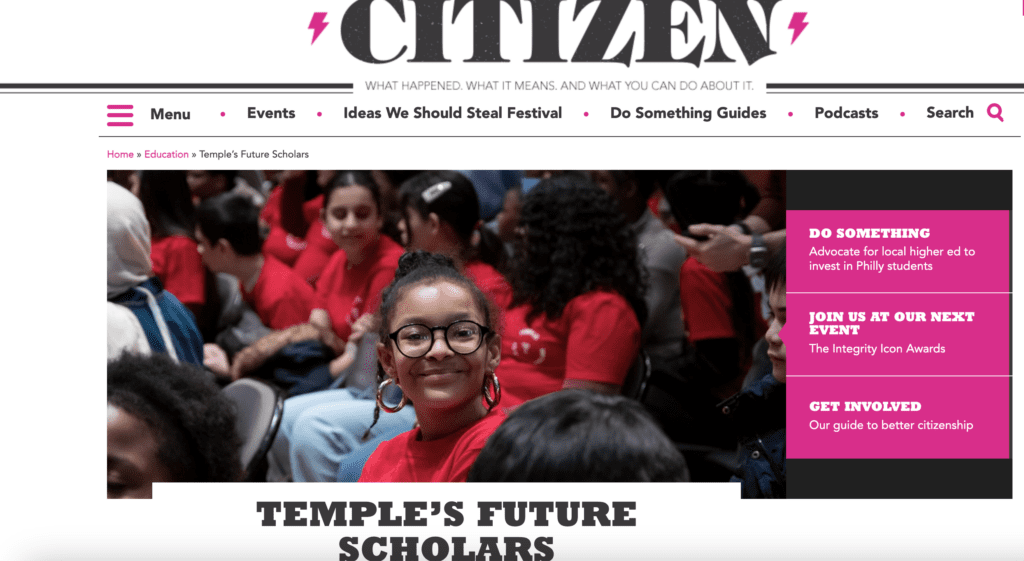 Temple Future Scholars Program